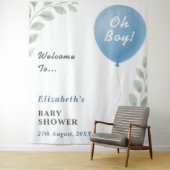 Oh Boy Baby Shower タペストリー (インサイチュ)