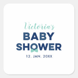 Oh Boy Baby Shower |パーティーの好意ありがとうステッカー スクエアシール