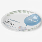 Oh Boy Baby Shower ペーパープレート (アングル)