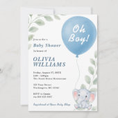 Oh Boy Baby Shower 招待状 (正面)