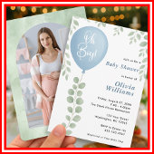 Oh Boy Baby Shower 招待状