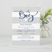 Oh Boy Baby Shower Invitation 招待状 (スタンド正面)