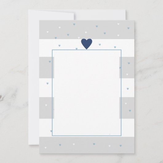 Oh Boy Baby Shower Invitation 招待状 (裏面)