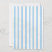 Oh Boy Baby Shower Invitation | Blue Watercolor 招待状 (裏面)