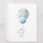 Oh boy! baby shower lindo conejito 招待状 (裏面)