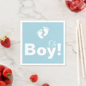 Oh Boy Baby Shower Paperナプキンセット スタンダードカクテルナプキン (インサイチュ)