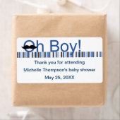 Oh Boy Baby Shower Water Bottle ラベル (インサイチュ)