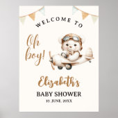 Oh boy , Baby Shower with Bear theme ポスター (正面)