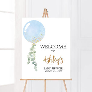 Oh Boy Balloon Baby Showerへようこそ ポスター