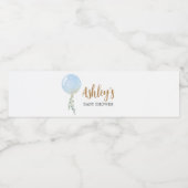 Oh Boy Balloon Baby Shower ペットボトルラベル (シングルラベル)