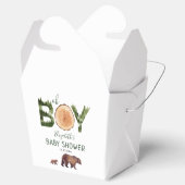 Oh Boy Bear Baby Shower フェイバーボックス (オープン)