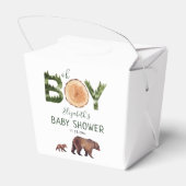 Oh Boy Bear Baby Shower フェイバーボックス (裏面サイド)