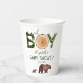 Oh Boy Bear Baby Shower 紙コップ (裏面)