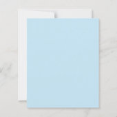 Oh Boy Blue Baby Shower  Invitation (裏面)