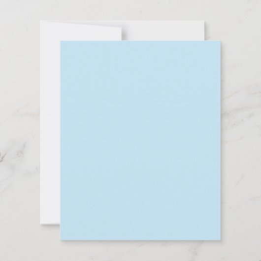 Oh Boy Blue Baby Shower  Invitation (裏面)