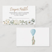 Oh Boy Blue Balloonおむつラッフルエンクロージャカード エンクロージャーカード (正面/裏面)