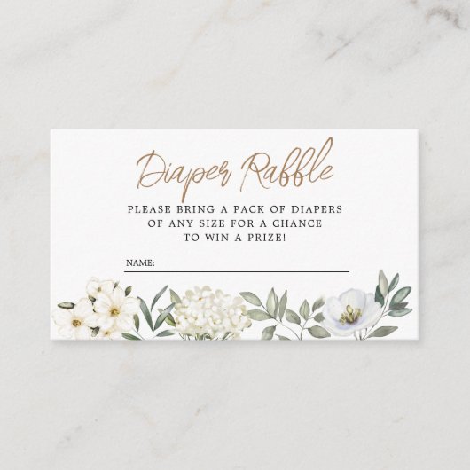 Oh Boy Blue Balloonおむつラッフルエンクロージャカード エンクロージャーカード (正面)