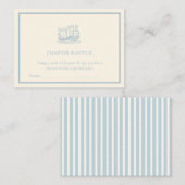 Oh boy Blue Ribbon Cute Elegant Diaper raffle エンクロージャーカード (正面/裏面)