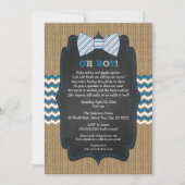 OH BOY Bow Tieベビー散水/男の子シャワー 招待状 (正面)