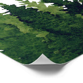 Oh Boy - Boy 素朴 Woodland Baby Shower Welcome ポスター (角)