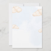 Oh Boy,  Cute Bear Baby shower boy 招待状 (裏面)