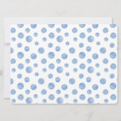 Oh boy cute Safari animal greenery boy baby shower 招待状 (裏面)