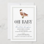 Oh Boy Duck/MallardクラシックBoy Baby Shower 招待状 (正面)