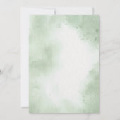 Oh Boy Eucalyptus Greenery Baby Shower Balloon 招待状 (裏面)