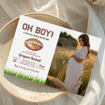 Oh Boy Football Baby Shower写真