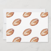 Oh Boy Football Baby Shower写真 招待状 (裏面)