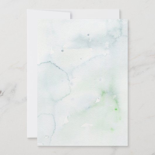 Oh Boy Forest Bear baby shower invitation 招待状 (裏面)