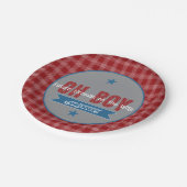 Oh Boy Future Fireman baby shower paper plate ペーパープレート (アングル)