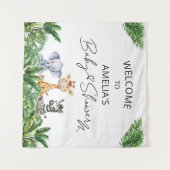 Oh Boy Jungle Safariウェルカムベビーシャワータペストリー タペストリー (正面(横))