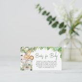 Oh Boy Jungle Safariベビーシャワーベビー エンクロージャーカード (スタンド正面)