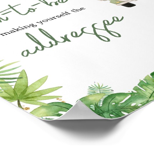 Oh Boy Jungle Safariベビーシャワー封筒ステーション ポスター (角)