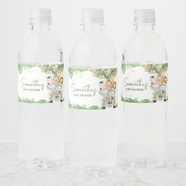 Oh Boy Jungle Safariベビーシャワー ペットボトルラベル