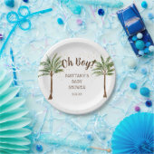 Oh Boy Jungle Safariベビーシャワー ペーパープレート (パーティー)