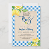 Oh Boy Lemon Baby Shower Invitation 招待状 (正面)
