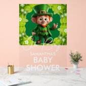 Oh Boy Leprechaun Baby Showerへようこそ アクリルサイン (ウェディング)