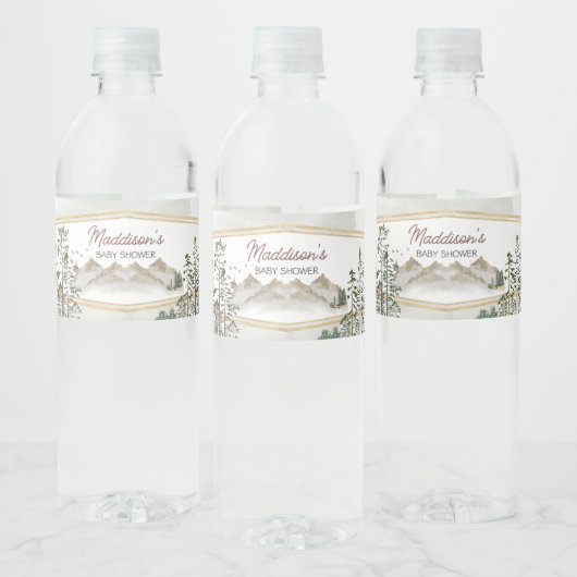 Oh Boy Let the Adventure Begin Baby Shower ペットボトルラベル (ボトル)