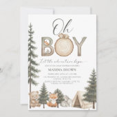 Oh boy let the adventure begin Baby Shower 招待状 (正面)