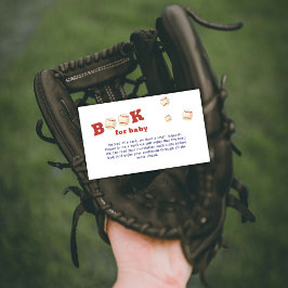 Oh Boy Little Slugger 野球の本 ベビーシャワー エンクロージャーカード