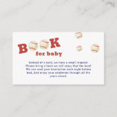 Oh Boy Little Slugger Baseball Books Baby Shower  エンクロージャーカード (正面)