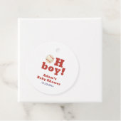 Oh Boy Little Slugger Baseball Sport Baby Shower フェイバータグ (インサイチュ)
