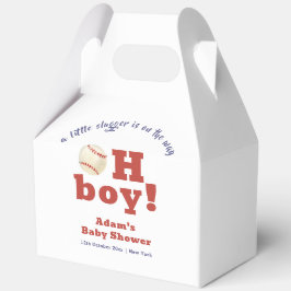 Oh Boy Little Slugger Baseball Sport Baby Shower フェイバーボックス
