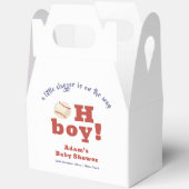 Oh Boy Little Slugger Baseball Sport Baby Shower  フェイバーボックス (見開き)