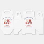 Oh Boy Little Slugger Baseball Sport Baby Shower  フェイバーボックス (見開き)
