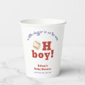 Oh Boy Little Slugger Baseball Sport Baby Shower  紙コップ (裏面)