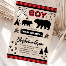 Oh Boy Lumberjack ベビーシャワー