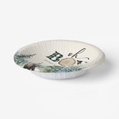 Oh Boy Lumberjack Woodland Forest Bear Baby Shower ペーパーボウル (傾斜あり)